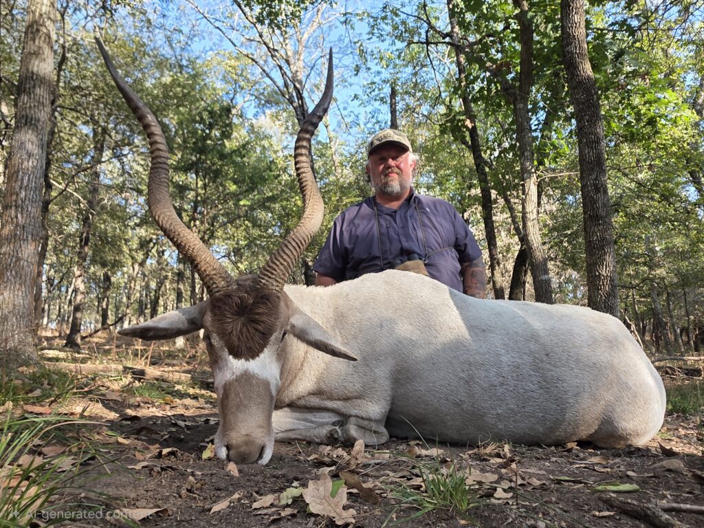 Addax taken by Travis Link at C5 Whitetails Lodge