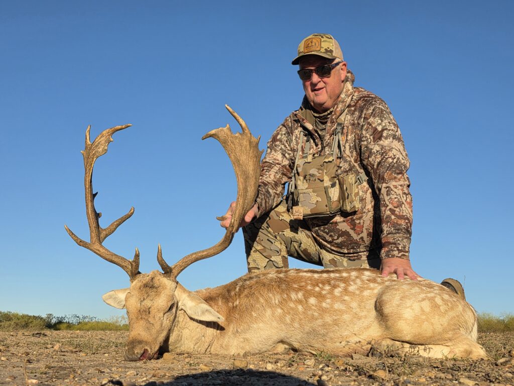 spotted fallow deer taken by Loren at C5 Whitetails Lodge